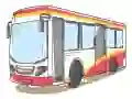 Juego Deslizamiento del autobús de dibujos animados en línea
