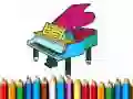 Juego De vuelta a la escuela: Libro para colorear de piano en línea Juego De vuelta a la escuela: Libro para colorear de piano en línea