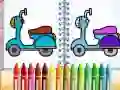 Juego Libro de colorear bicicleta linda en línea Juego Libro de colorear bicicleta linda en línea