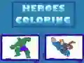 Juego Colorear Héroes en línea
