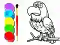 Juego Libro para Colorear Águila en línea