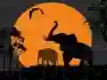 Juego Rompecabezas Silueta de Elefante en línea Juego Rompecabezas Silueta de Elefante en línea