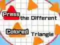 Juego Presiona el triángulo de diferente color en línea