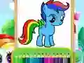 Juego Pony Maravilloso para Colorear en línea Juego Pony Maravilloso para Colorear en línea