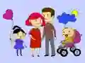 Juego Libro de Colorear Familia Feliz en línea Juego Libro de Colorear Familia Feliz en línea