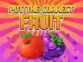 Juego Ponga la fruta correcta en línea Juego Ponga la fruta correcta en línea