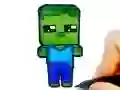 Juego Coloración Fácil para Niños Mineblox en línea