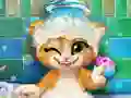 Juego Baño de gatito oxidado en línea Juego Baño de gatito oxidado en línea
