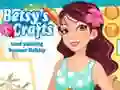 Juego Artesanías de Betsy: Pintura de arena para las vacaciones de verano en línea Juego Artesanías de Betsy: Pintura de arena para las vacaciones de verano en línea