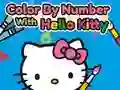 Juego Colorea por números con Hello Kitty en línea Juego Colorea por números con Hello Kitty en línea