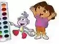 Juego Dora La Exploradora Libro de Colorear en línea