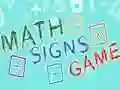Juego Juego de Signos Matemáticos en línea Juego Juego de Signos Matemáticos en línea
