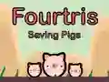 Juego Fourtris: Salvando cerdos en línea Juego Fourtris: Salvando cerdos en línea