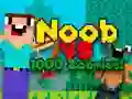 Juego Noob contra 1000 zombis en línea