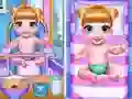 Juego Cuidado de los Bebés Gemelos de la Princesa en línea