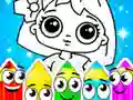 Juego Colorear muñecas en línea Juego Colorear muñecas en línea