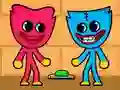 Juego Kissy Missy y Huggy Wuggy en línea Juego Kissy Missy y Huggy Wuggy en línea