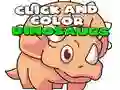 Juego Haz clic y colorea dinosaurios en línea