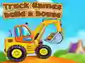 Juego Juegos de camiones: construir una casa en línea