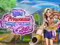 Juego Diversión en el patio de las pequeñas princesas en línea