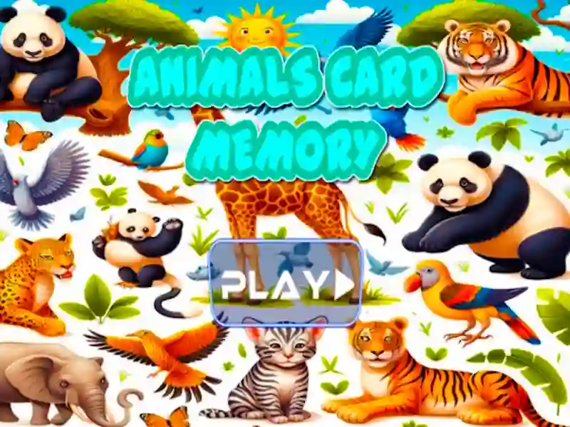 Juego Memoria de tarjetas de animales en línea