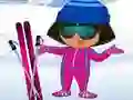 Juego Dora: Vestir para Esquiar en línea
