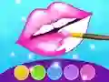 Juego Juego de Colorear Labios Brillantes en línea