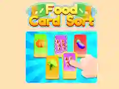 Juego Clasificación de tarjetas de comida en línea
