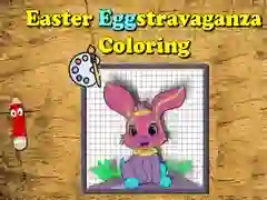 Juego Coloreando Huevos de Pascua en línea