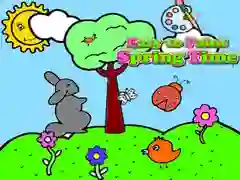 Juego Fácil de pintar la primavera en línea Juego Fácil de pintar la primavera en línea