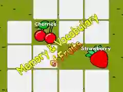 Juego Memoria y vocabulario de frutas en línea