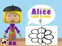 Juego Mundo de Alicia: Aprende a dibujar en línea Juego Mundo de Alicia: Aprende a dibujar en línea