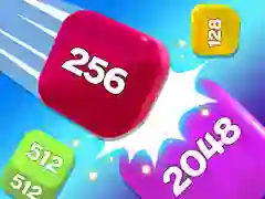 Juego Juego de Fusión Cubo Cadena 2048 3D en línea