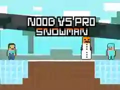 Juego Noob vs Pro Muñeco de Nieve en línea Juego Noob vs Pro Muñeco de Nieve en línea