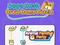 Juego Doge Rush: Dibuja el Rompecabezas del Hogar en línea