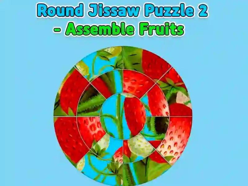 Juego Puzzle redondo 2 — Montar frutas en línea
