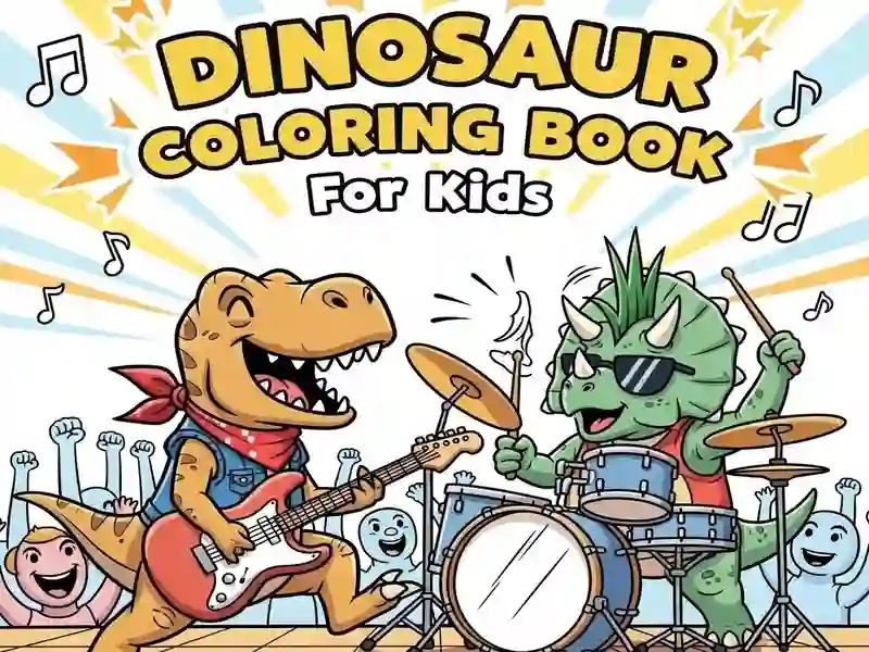 Juego Libro para colorear de dinosaurios para niños en línea