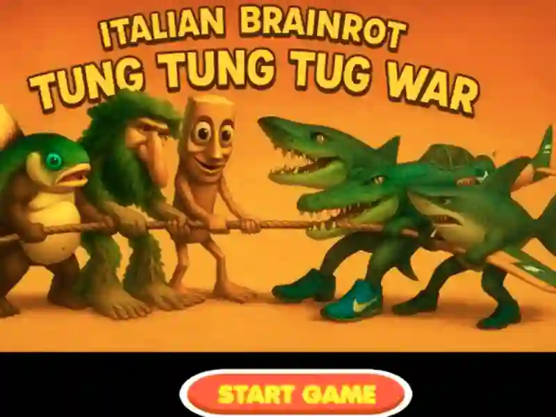 Juego Guerra italiana Brainrot Tung Tung Tug Tug en línea