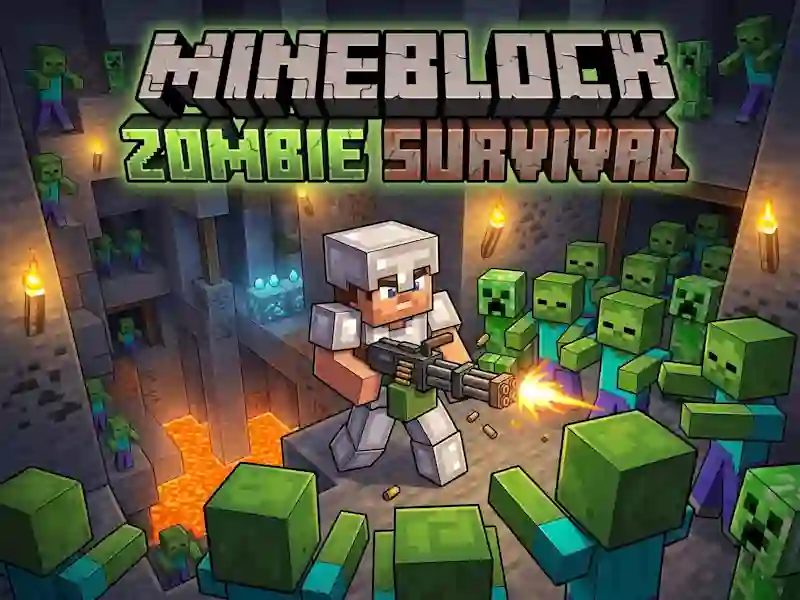 Juego Mineblock Zombie Survival en línea