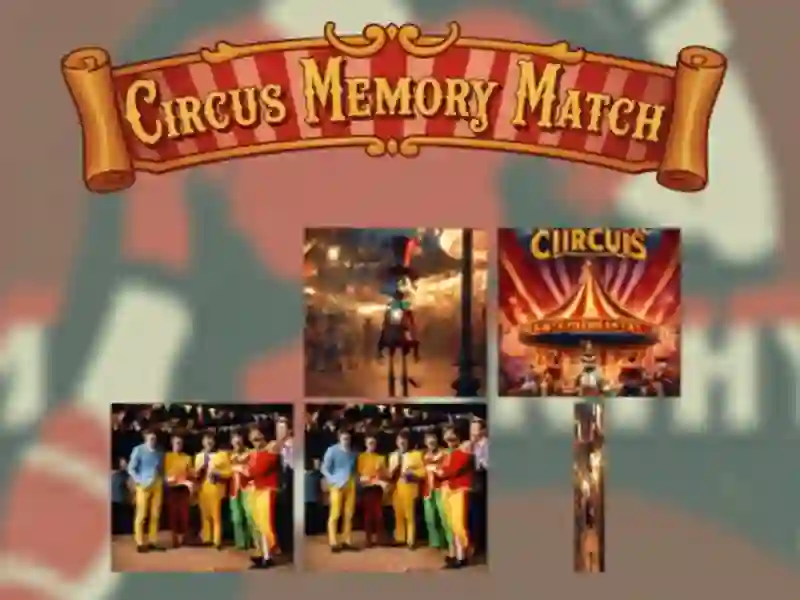 Juego Partido de memoria de circo en línea
