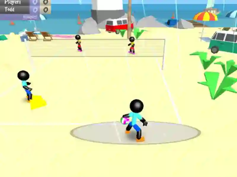 Juego Voleibol Stickman Beach en línea