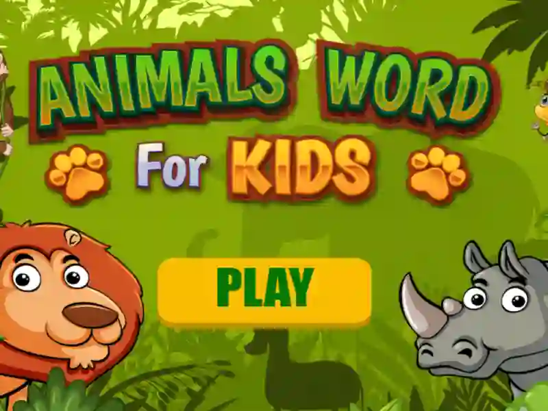 Juego Animales de palabras para niños en línea
