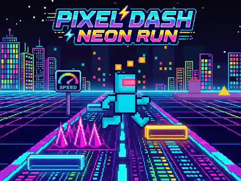Juego Pixel Dash Neon Run en línea