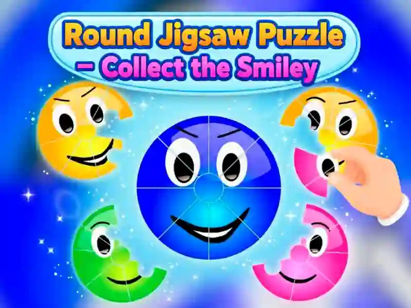Juego Puzzle redondo — Recoge el Smiley en línea
