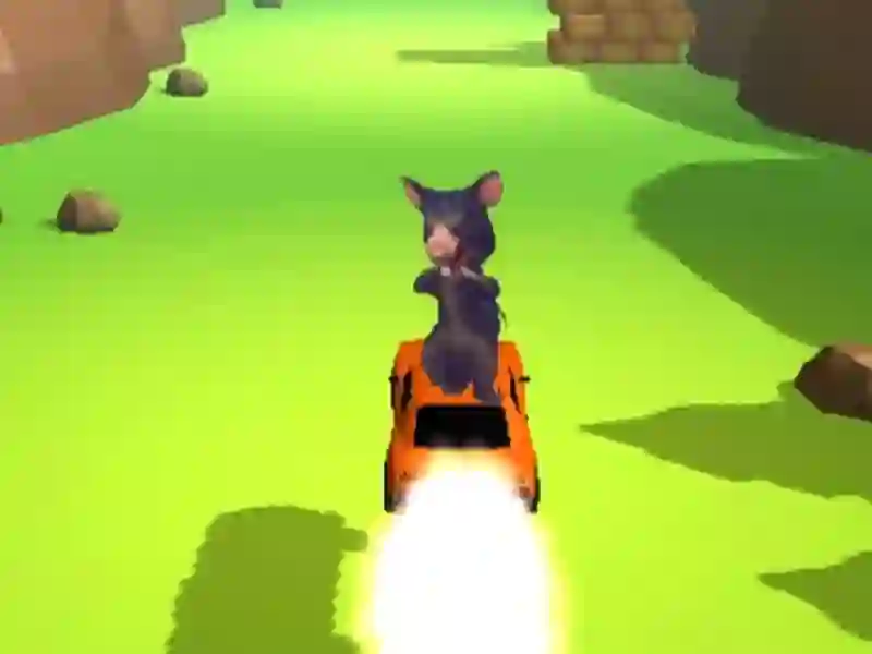 Juego Carrera de coches voladores de Ratomilton en línea