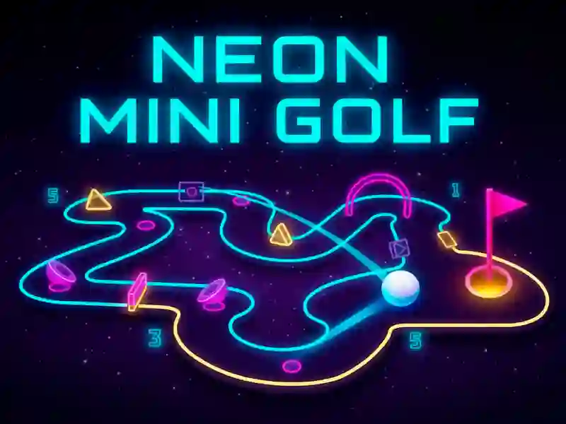 Juego Mini golf de neón en línea