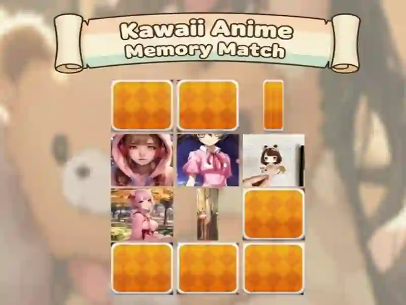 Juego Partido de memoria de anime kawaii en línea