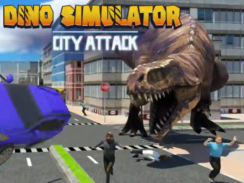 Juego Ataque de la ciudad de Dino Simulator en línea