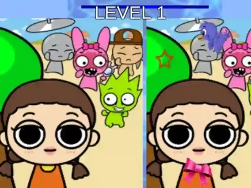Juego Diferencia entre Sprunki y el juego del calamar en línea