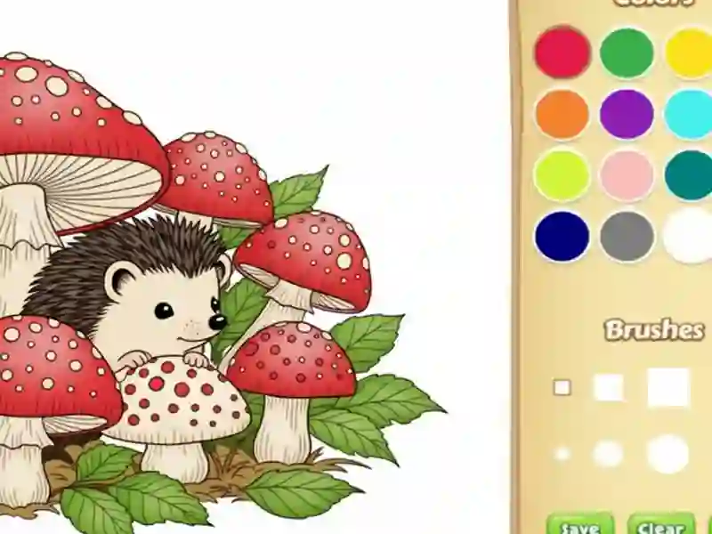 Juego Libro para colorear de animales de dibujos animados para niños en línea